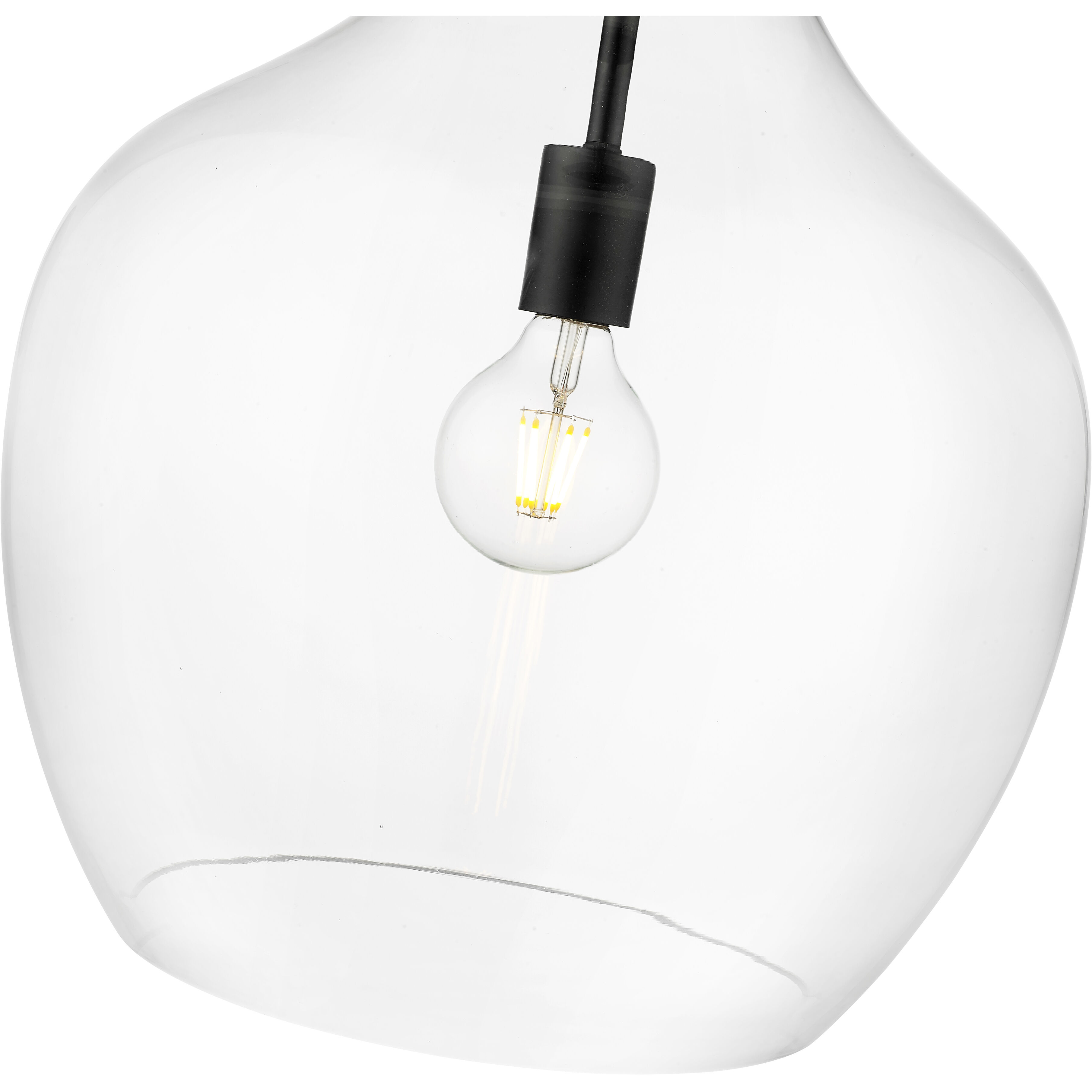 Lamara 1 Light 15 inch Matte Black Pendant Ceiling Light